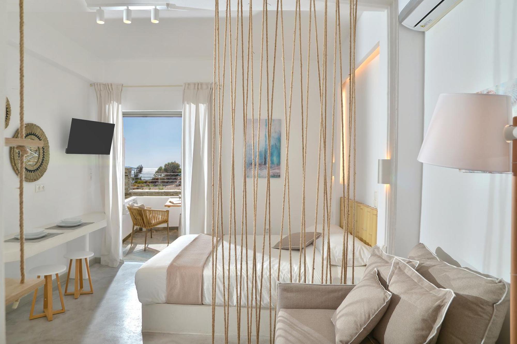 Niriis Sea View Studio Melite Batsi Bací Kültér fotó
